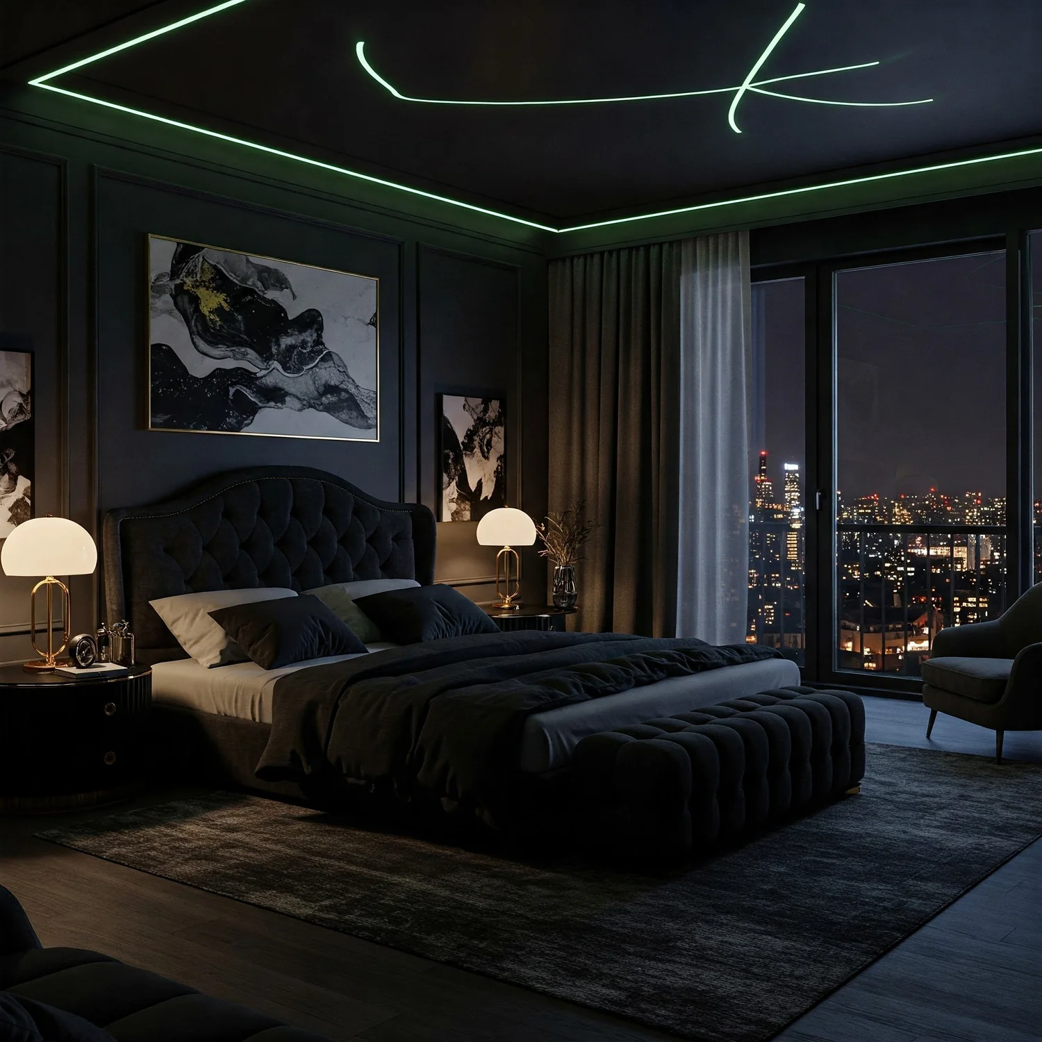 **10 Sophisticated Black Bedroom Designs: High-End Decor Tips for a Moody Retreat**