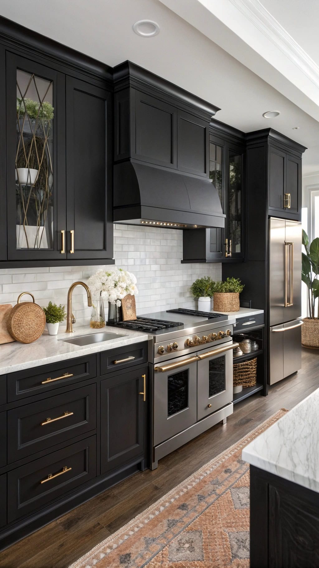 **10 Sophisticated Black Kitchen Ideas with High-End Finishes**