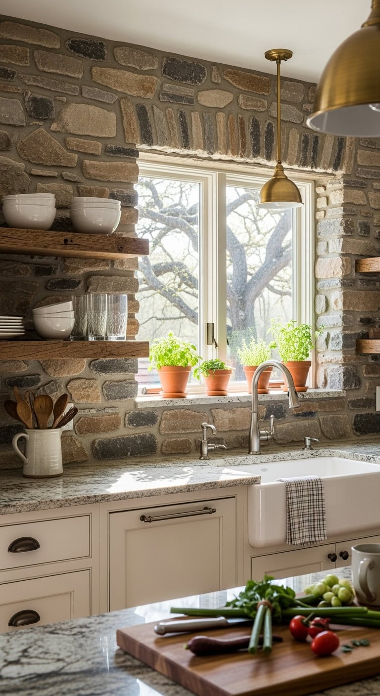 **12 Stunning Stone Backsplash Designs for Modern Kitchens – Natural & Luxe!**