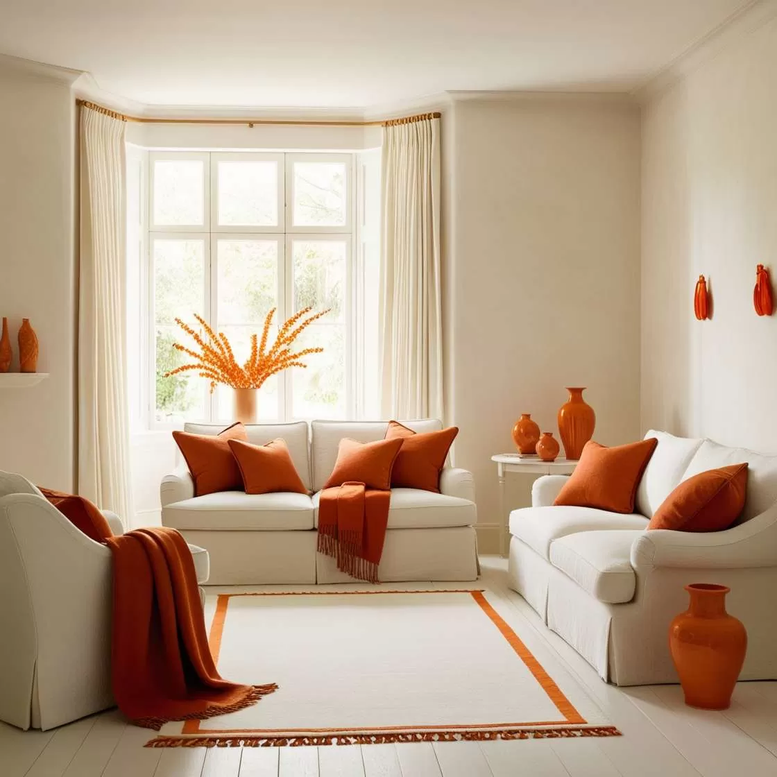  **20 Bold & Beautiful: Modern Burnt Orange Living Room Design Ideas**