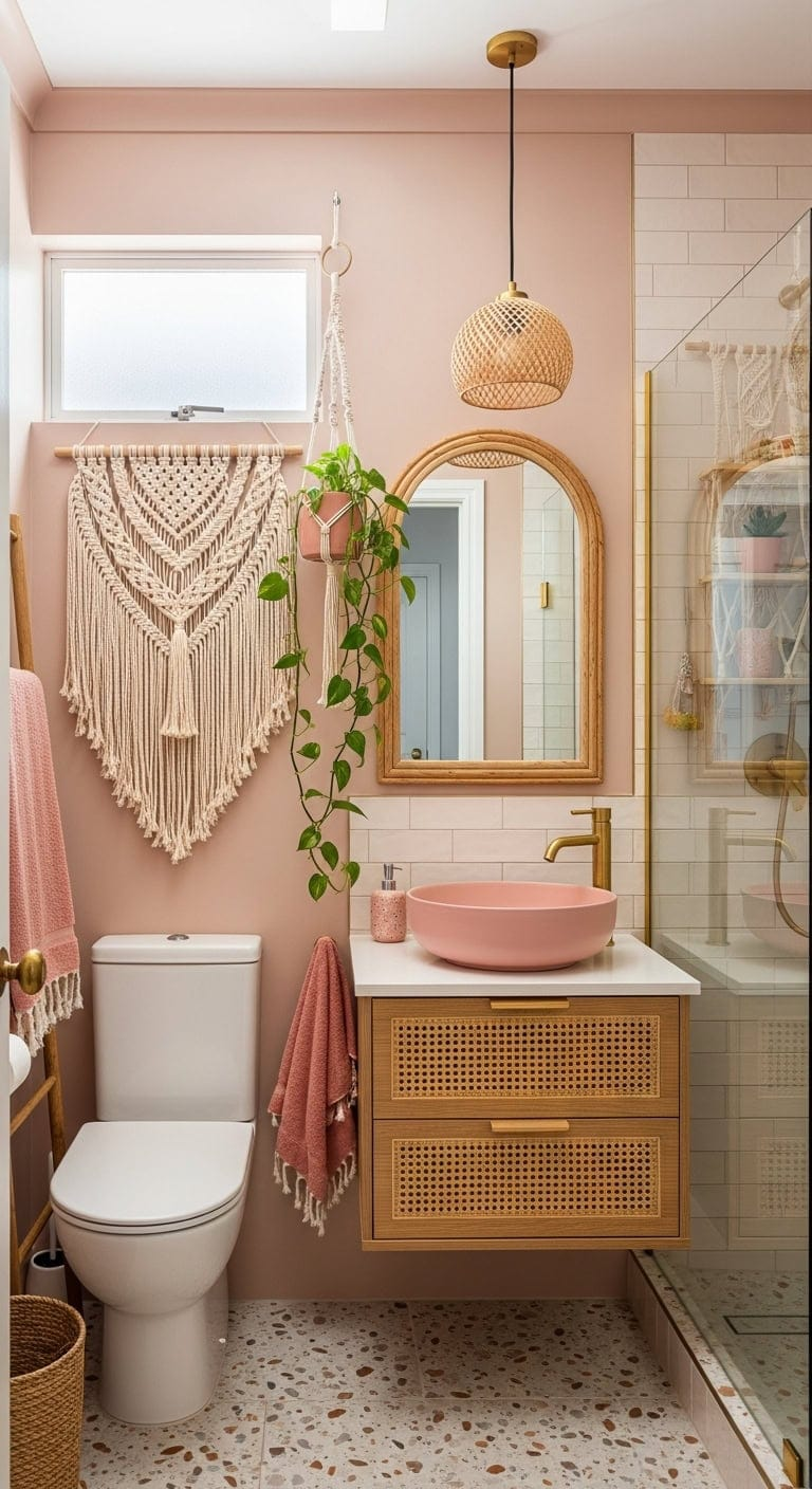 **23 Boho Bathroom Decor Ideas to Create a Relaxing, Stylish Oasis